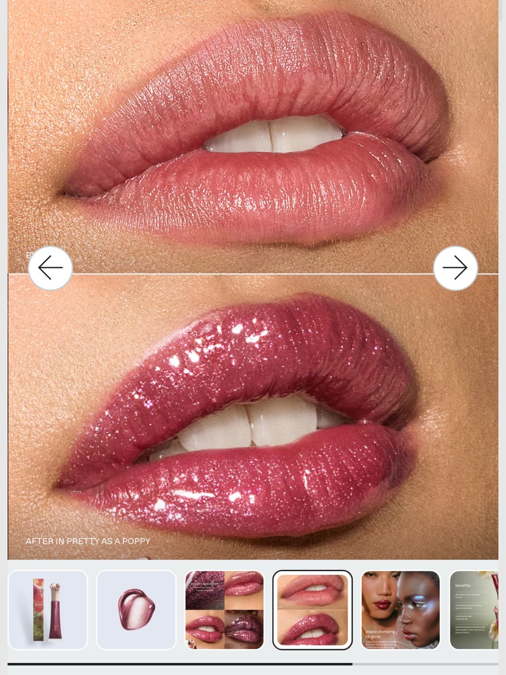 Wicked for Good Pretty As A Poppy Plumping Lip Gloss - New - Picture 6 of 9